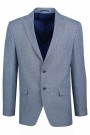 Man’s sky blue blazer with textured weave 