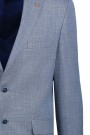Man’s sky blue blazer with textured weave 