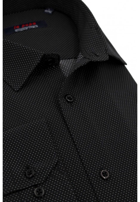 Man's black printed shirt      