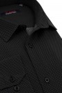 Man's black printed shirt      