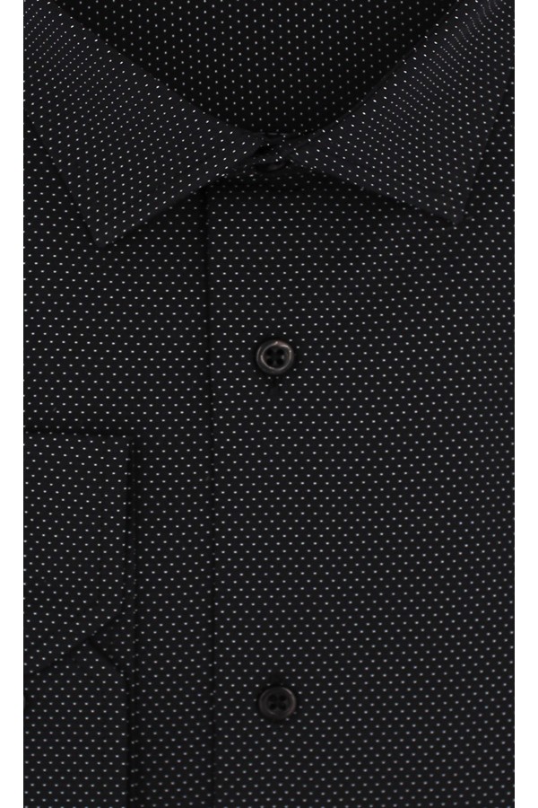 Man's black printed shirt      