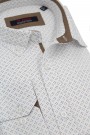Man’s white printed shirt      