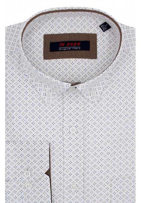 Man’s white printed shirt      