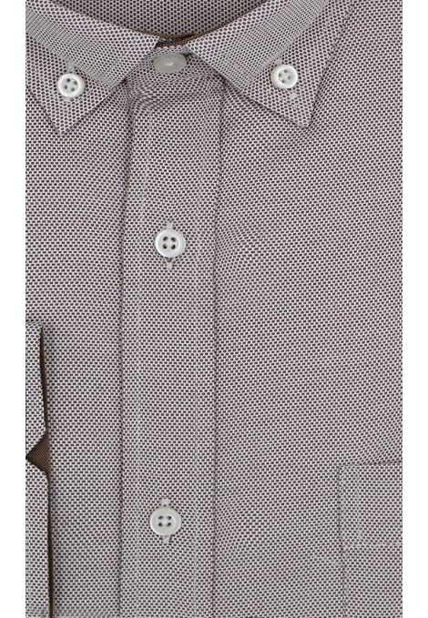 Man's beige printed shirt      