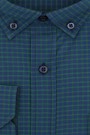 Man's blue shirt with a pocket