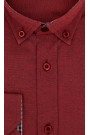 Man's bordeuax shirt with a pocket