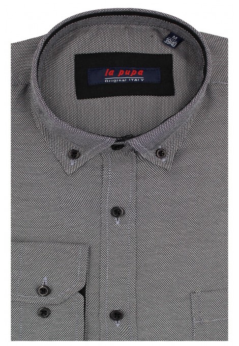 Man’s black printed shirt      