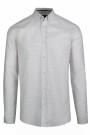 Ανδρικό λευκό πουκάμισο σχεδιαστικό slim fit  