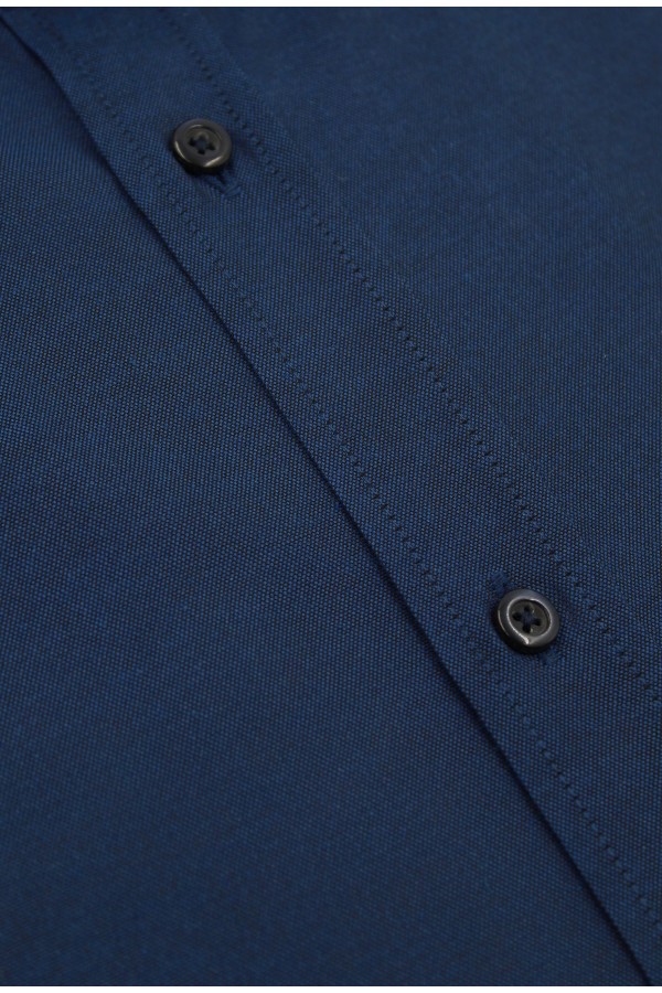 La pupa blue shirt with textured weave