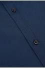 Ανδρικό μπλε πουκάμισο με σχέδιο ύφανσης slim fit
