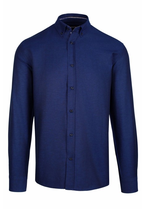 La pupa la pupa blue shirt with textured weave