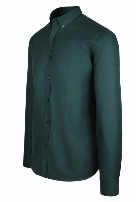 La pupa σκούρο πράσινο πουκαμισο με σχεδιο υφανσησ