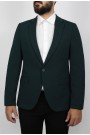 Man’s dark green blazer with textured weave 
