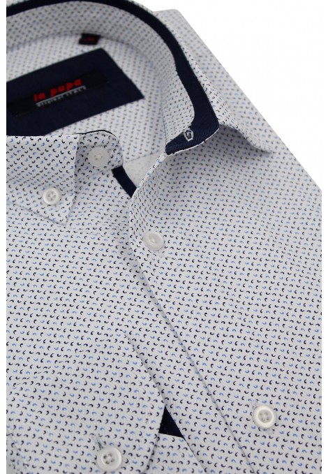 Man’s white printed shirt 