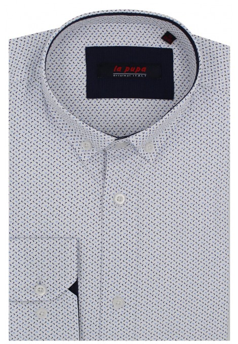 Man’s white printed shirt 