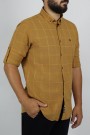 Ανδρικό camel πουκάμισο slim fit 