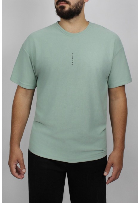 Man’s green oversized t-shirt 