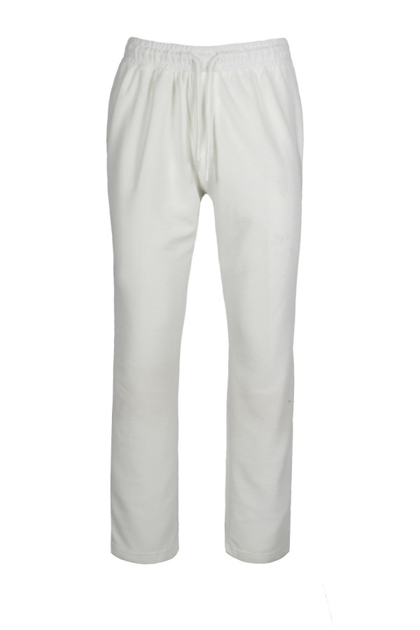 Off white Man’s  trousers with elastic waist