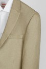  Ανδρικό camel σακάκι με σχέδιο ύφανσης mixed wool