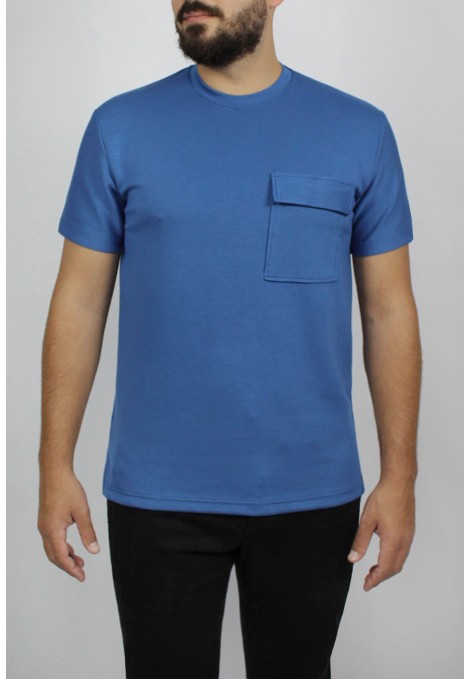 Ανδρική Μπλε μπλούζα oversized 