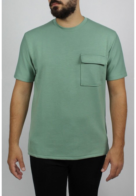 Ανδρική πράσινη μπλούζα oversized 