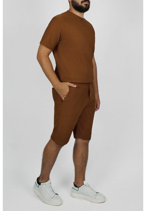 Ανδρική camel μπλούζα oversized