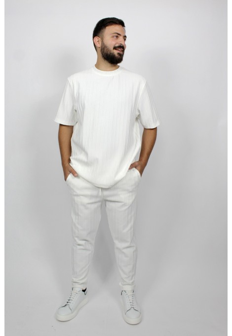 Ανδρική off white  μπλούζα oversized 