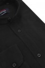 Man's black shirt mao slim fit