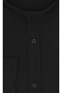 Man's black shirt mao slim fit