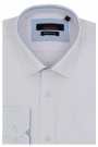 Ανδρικό λευκό πουκάμισο με σχέδιο ύφανσης slim fit