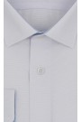 Ανδρικό λευκό πουκάμισο με σχέδιο ύφανσης slim fit