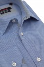 Ανδρικό σιέλ πουκάμισο με σχέδιο ύφανσης slim fit