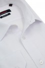 Ανδρικό λευκό πουκάμισο με σχέδιο ύφανσης slim fit  
