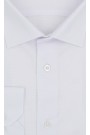 Ανδρικό λευκό πουκάμισο με σχέδιο ύφανσης slim fit  