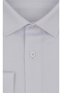Ανδρικό λευκό πουκάμισο με σχέδιο ύφανσης slim fit