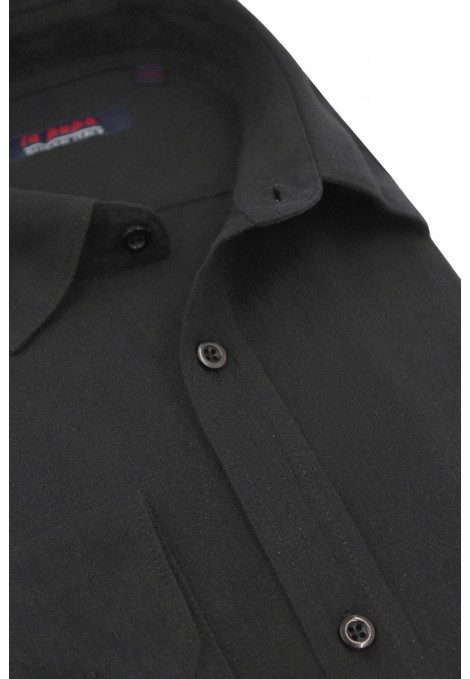Man's black linen shirt  