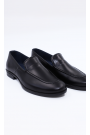 Ανδρικά δερμάτινα μαύρα loafers