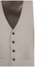 Man's beige vest mixed wool