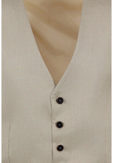 Ανδρικό μπεζ γιλέκο mixed wool