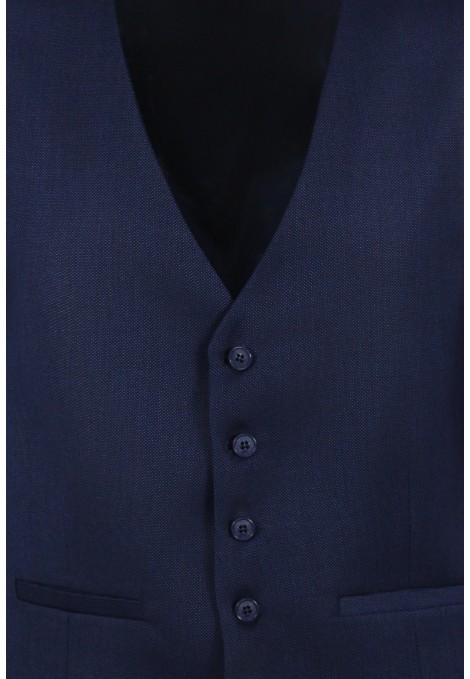 Ανδρικό μπλε γιλέκο mixed wool