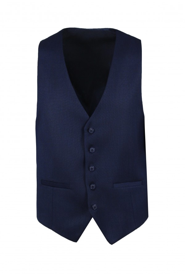 Man's blue vest mixed wool Man's blue vest mixed wool