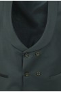 Man's dark green vest mixed wool