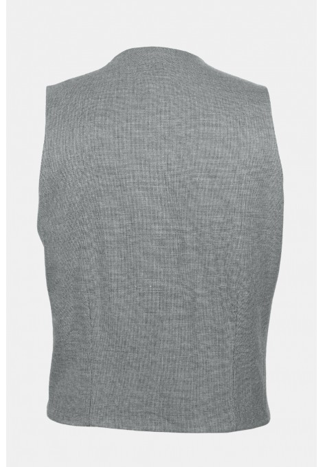 Man's grey-blue  reversible vest