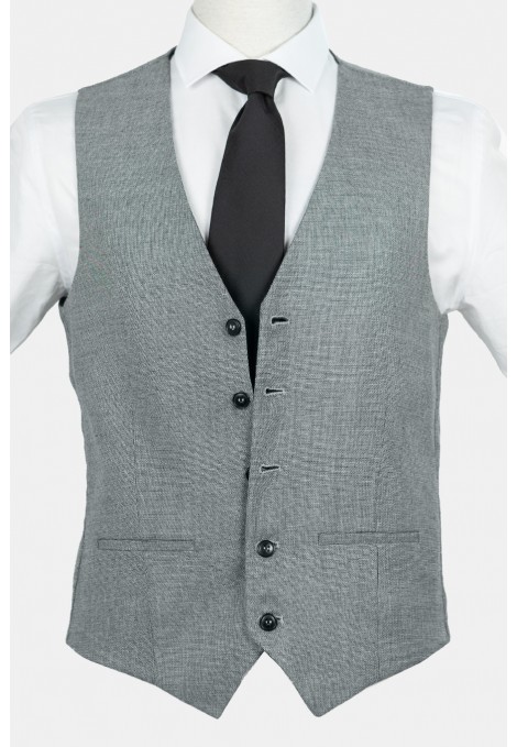 Man's grey-blue  reversible vest