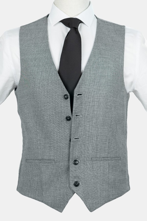 Man's grey-blue  reversible vest