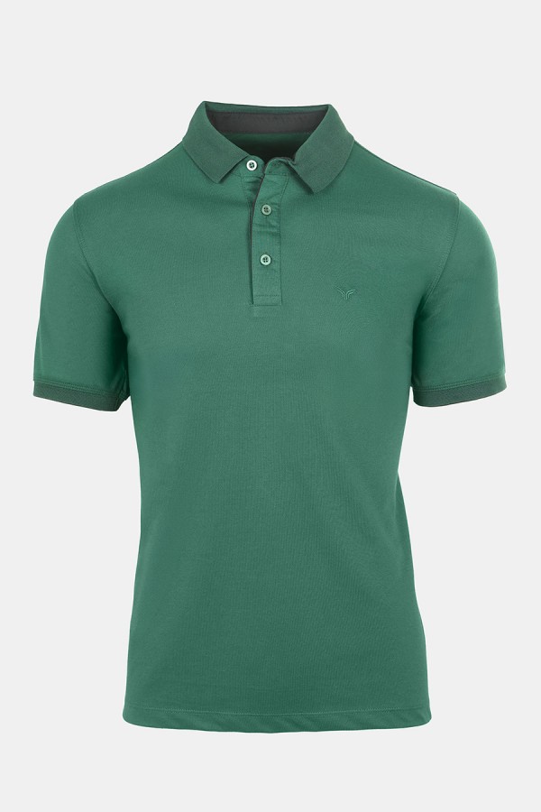 Man's dark green polo t-shirt Man's dark green polo t-shirt