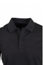 Man's Black Cotton Polo T-shirt