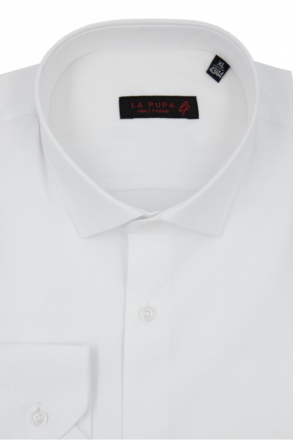 Man's White Shirt with textured weave