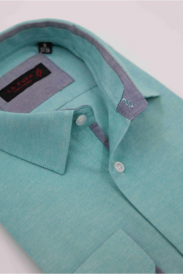 Man's Aqua Shirt