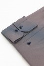 Man's blue-camel checked shirt